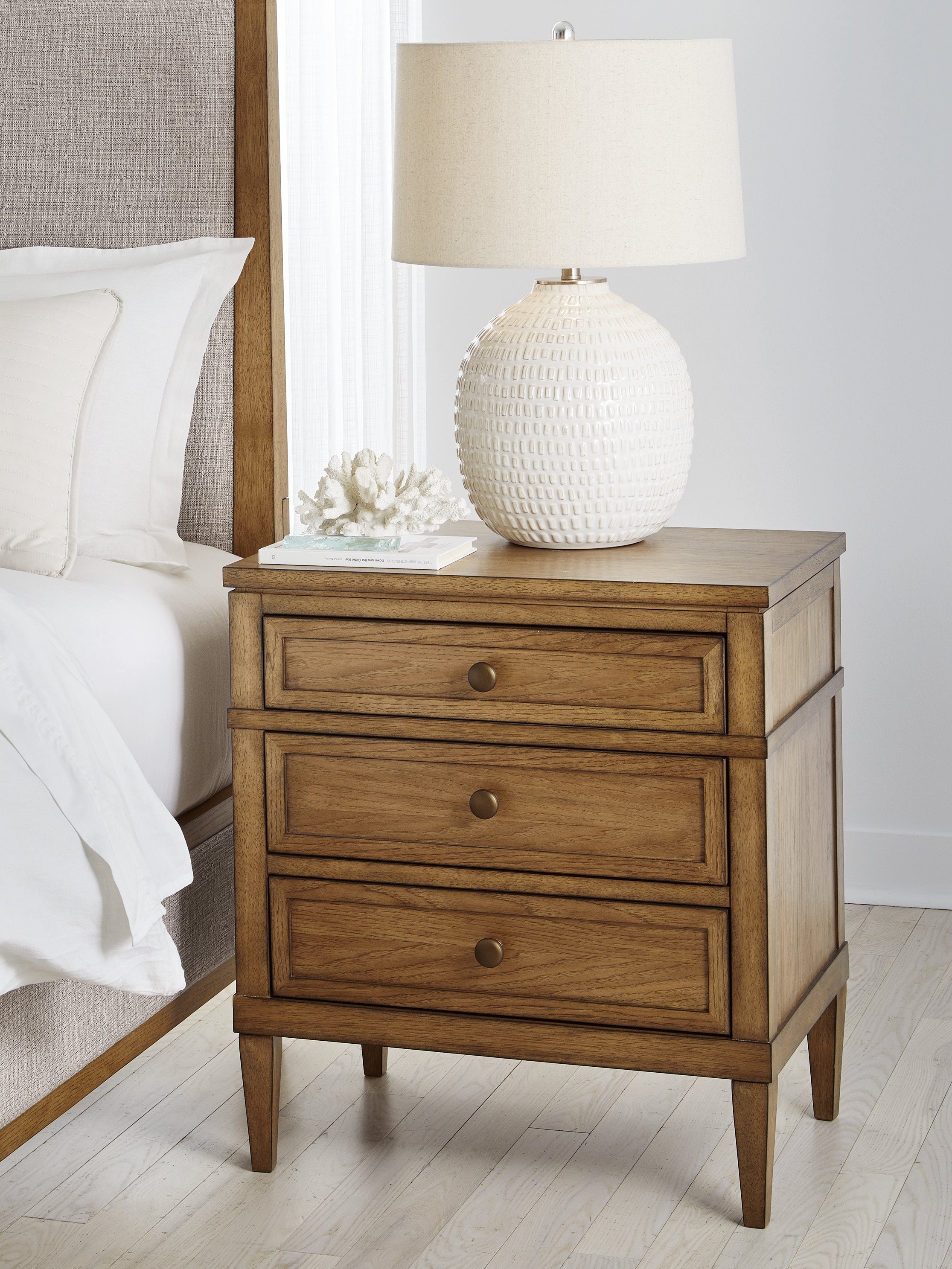 A2Z Furniture - Ashley Furniture - Sharlance Bedroom - Three Drawer Night Stand / Brown - B895-93