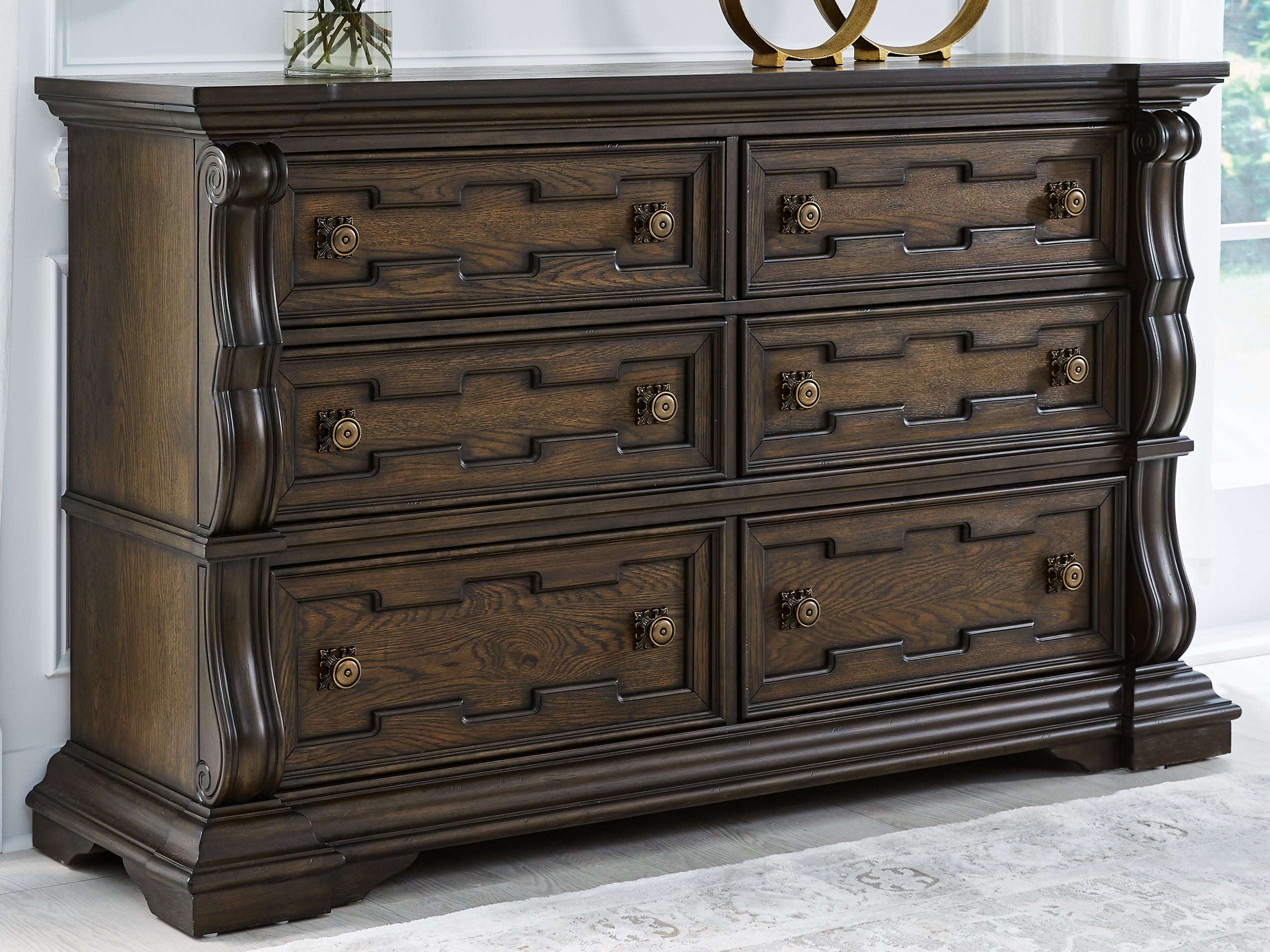 A2Z Furniture - Ashley Furniture - Maylee Bedroom - Dresser / Dark Brown - B947-31