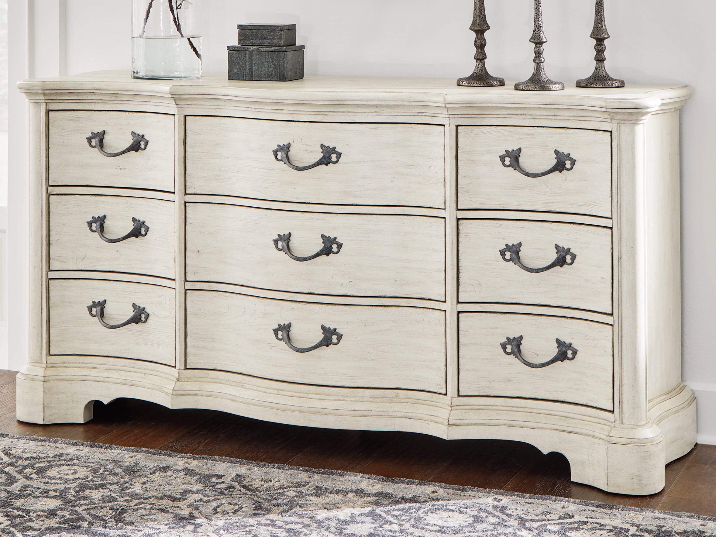 A2Z Furniture - Ashley Furniture - Arlendyne Bedroom - Dresser / Antique White - B980-31