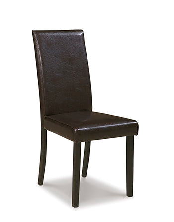 A2Z Furniture - Ashley Furniture - Kimonte Dining Room - Dining Chair (Set of 2) / Dark Brown - D250-02X2