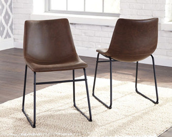 A2Z Furniture - Ashley Furniture - Centiar Dining Room - Dining Chair (Set of 2) / Brown/Black - D372-01X2