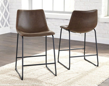 A2Z Furniture - Ashley Furniture - Centiar Dining Room - Counter Height Bar Stool (Set of 2) / Brown - D372-124X2