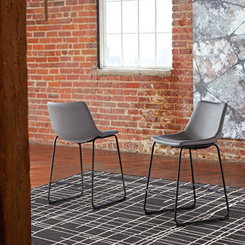 A2Z Furniture - Ashley Furniture - Centiar Dining Room - Counter Height Bar Stool (Set of 2) / Gray - D372-824X2