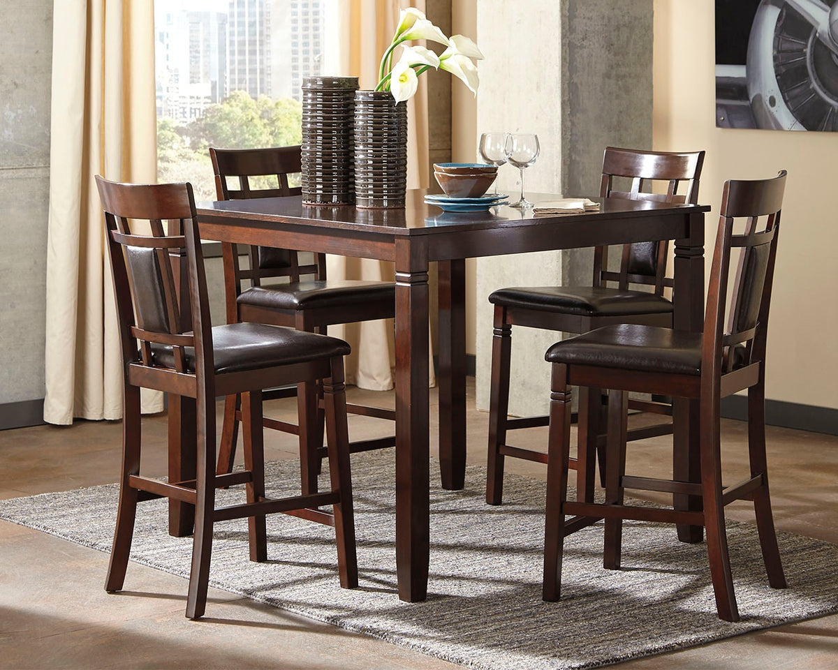 A2Z Furniture - Ashley Furniture - Bennox Dining Room - Dining Room Table Set (6/CN) / Brown - D384-325