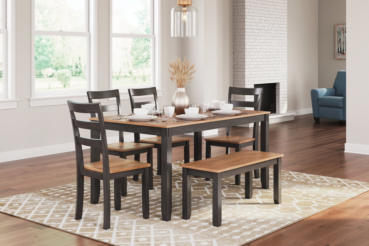 A2Z Furniture - Ashley Furniture - Gesthaven Dining Room - Dining Chair (Set of 2) / Natural/Blue - D399-01X2