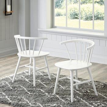 A2Z Furniture - Ashley Furniture - Grannen Dining Room - Dining Chair (Set of 2) / White - D407-01X2