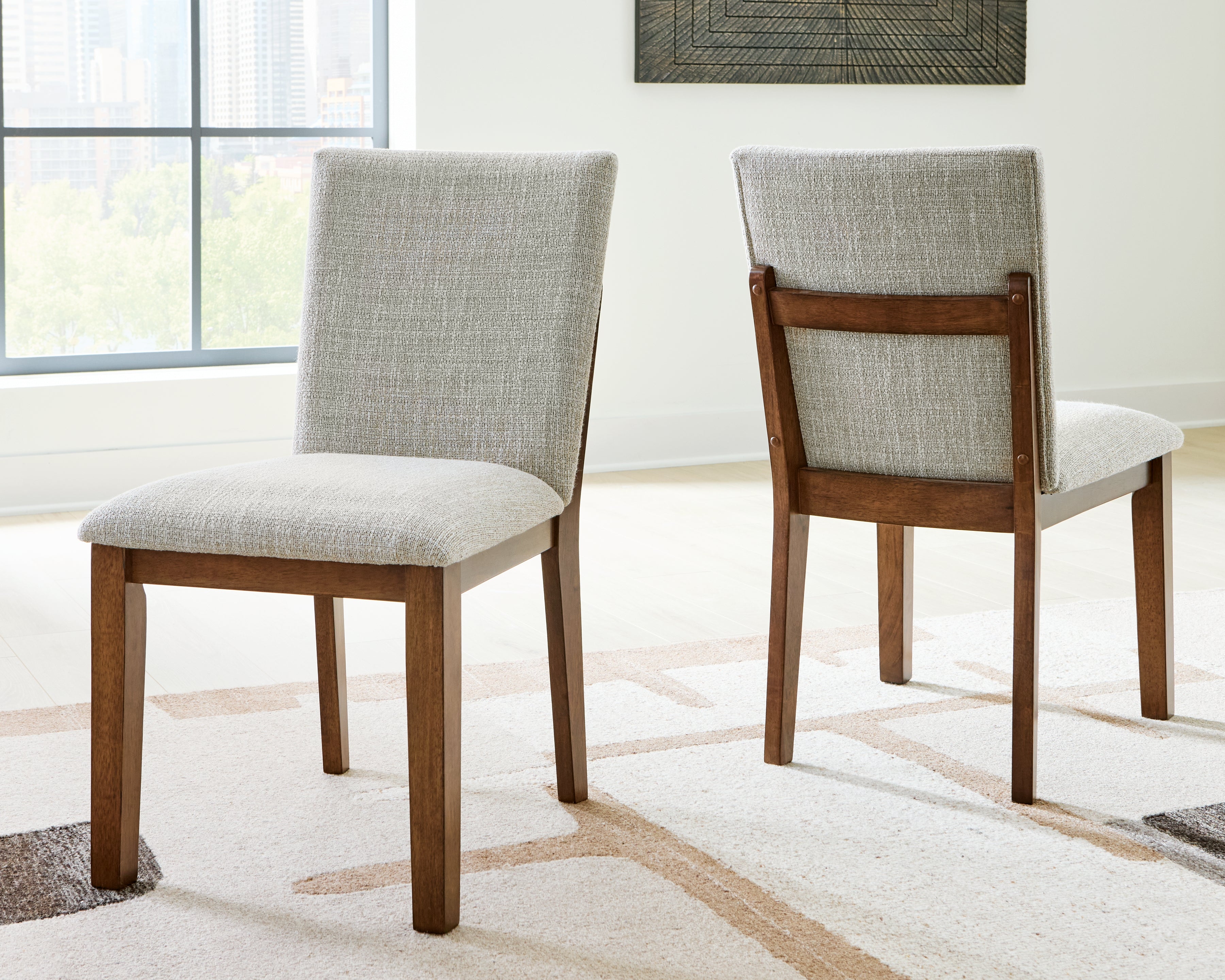 A2Z Furniture - Ashley Furniture - Kraeburn Dining Room - Dining Chair (Set of 2) / Brown - D496-01X2