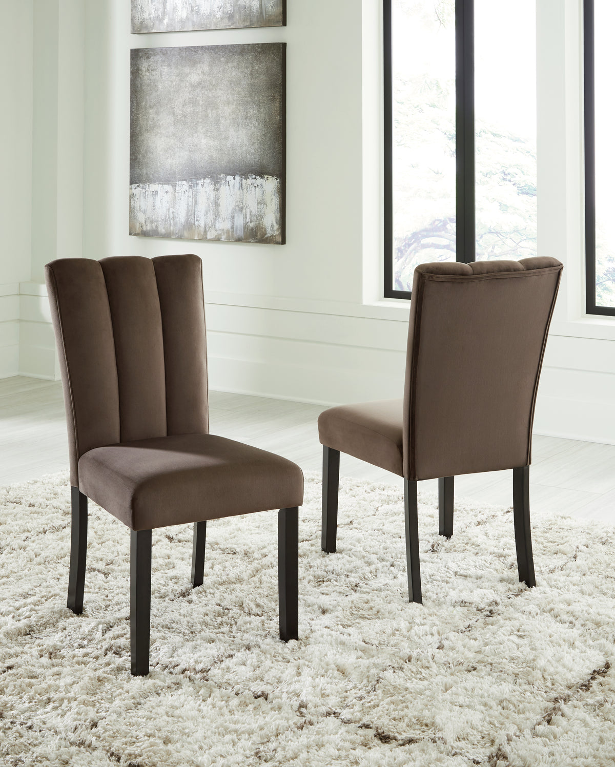 A2Z Furniture - Ashley Furniture - Jeshina Dining Chair (Set of 2) - Dining Chair (Set of 2) / Mocha - PCD581-01X2