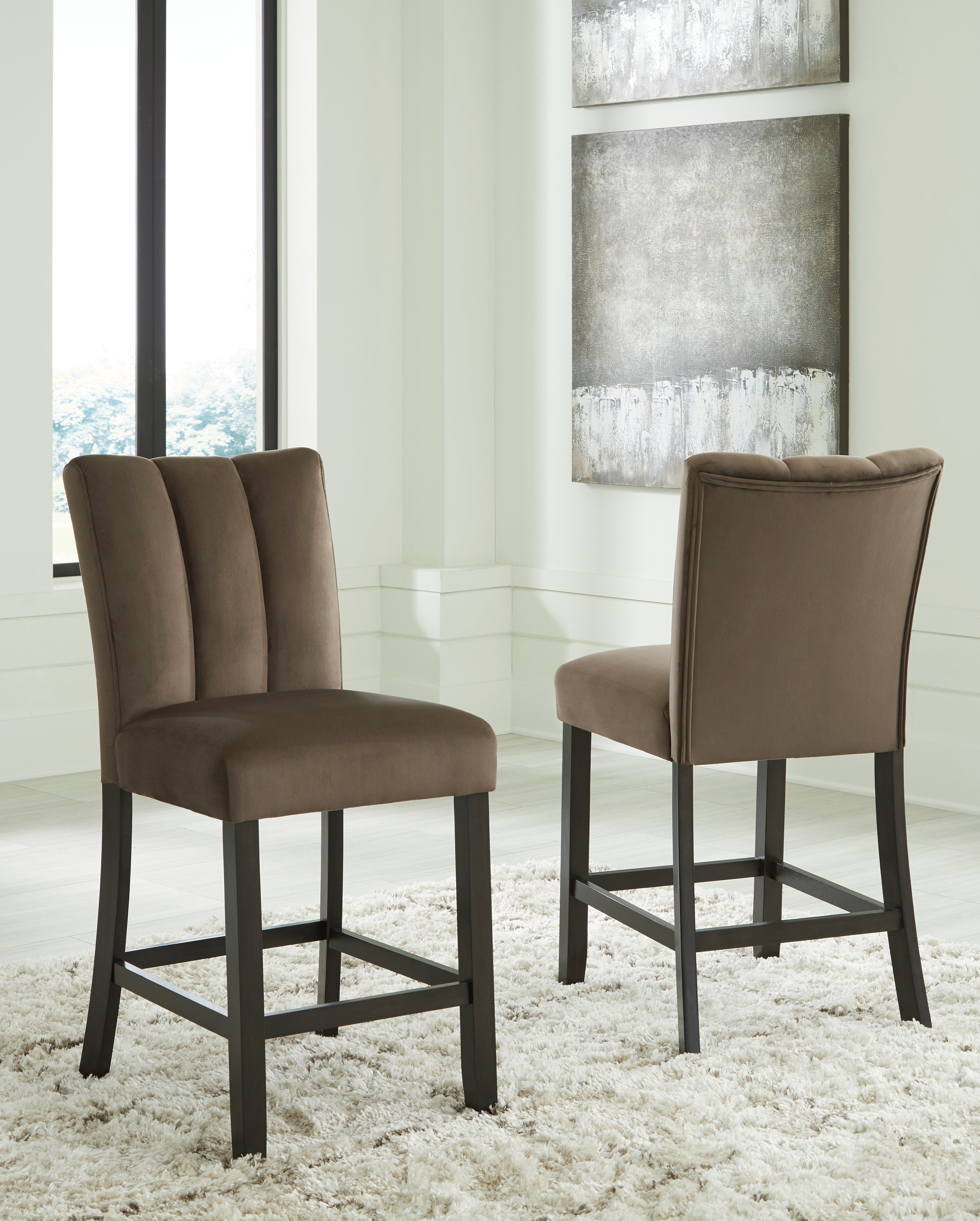A2Z Furniture - Ashley Furniture - Jeshina Counter Height Barstool (Set of 2) - Counter Height Barstool (Set of 2) / Mocha - PCD581-124X2