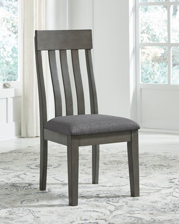 A2Z Furniture - Ashley Furniture - Hallanden Dining Room - Dining Chair (Set of 2) / Two-tone Gray - D589-01X2