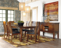 A2Z Furniture - Ashley Furniture - Ralene Dining Room - Counter Height Barstool (Set of 2) / Medium Brown - D594-224X2