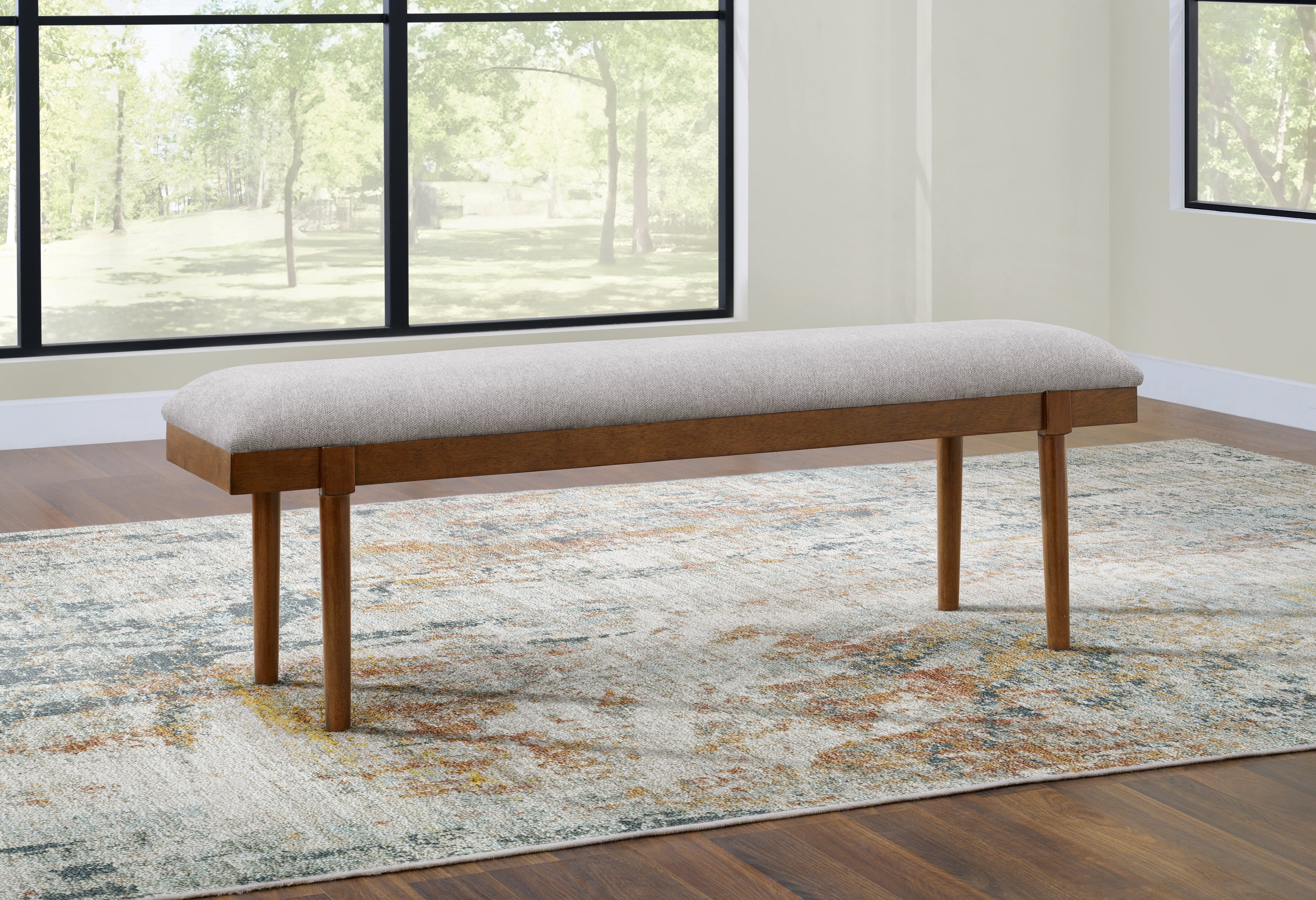 A2Z Furniture - Ashley Furniture - Lyncott Dining Room - Large UPH Dining Room Bench / Gray/Brown - D615-00