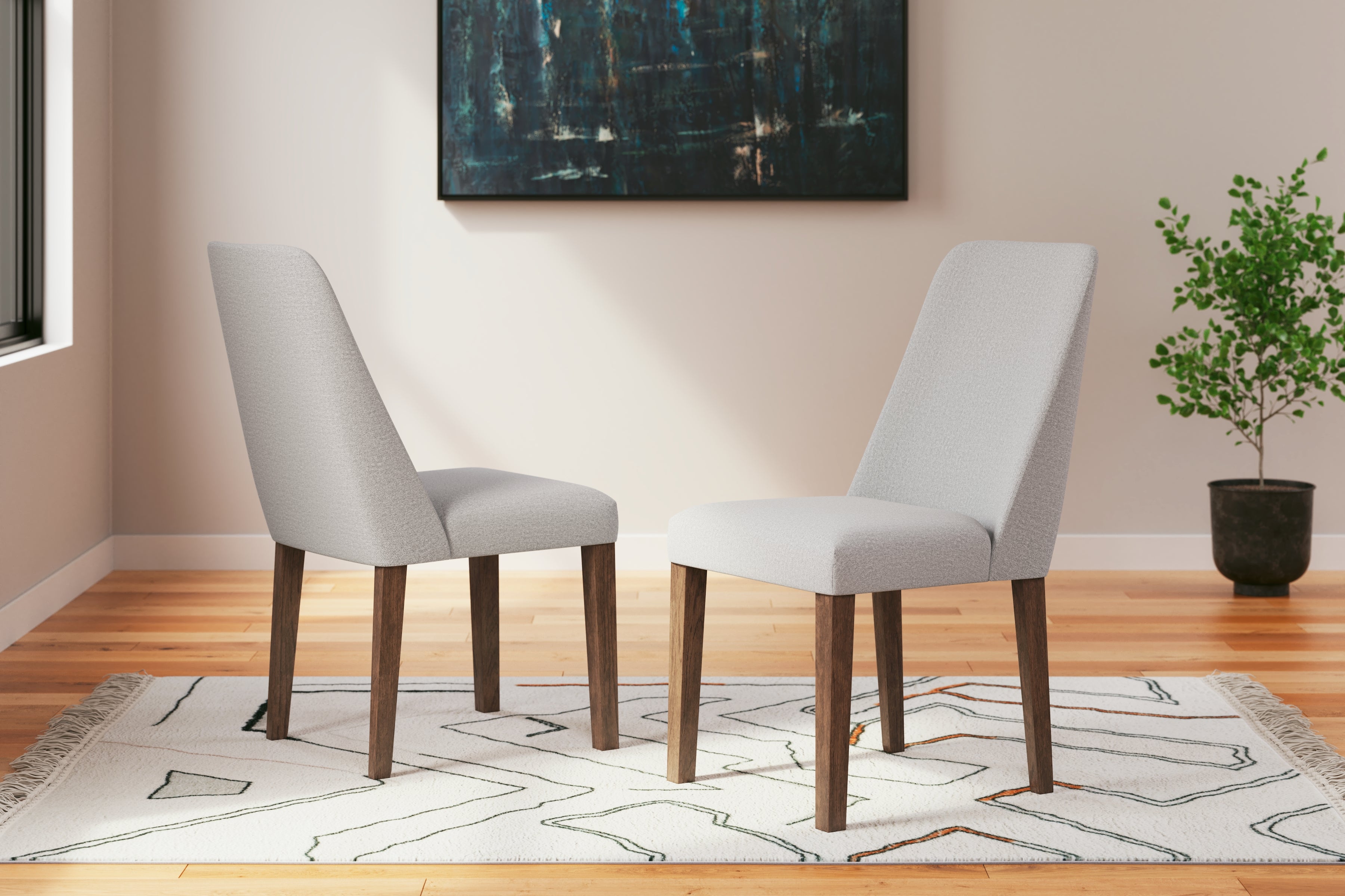 A2Z Furniture - Ashley Furniture - Lyncott Dining Room - Dining Chair (Set of 2) / Gray/Brown - D615-01X2