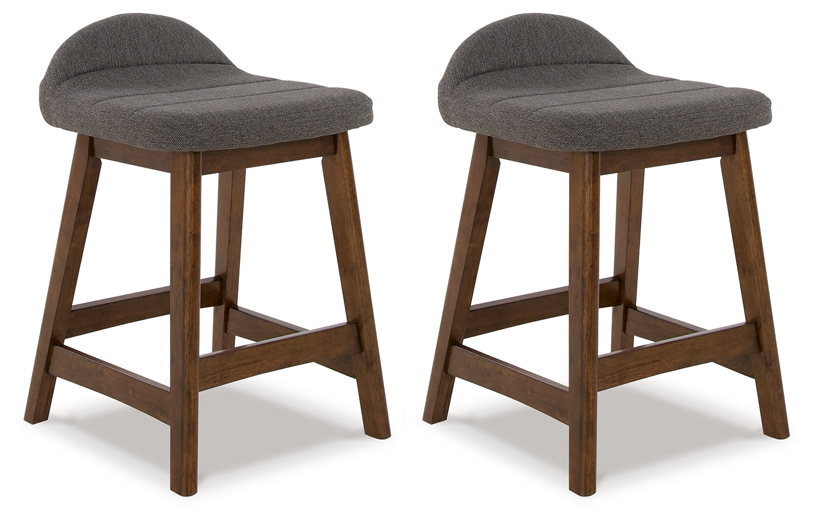 A2Z Furniture - Ashley Furniture - Lyncott Dining Room - Counter Height Bar Stool (Set of 2) / Charcoal/Brown - D615-224X2