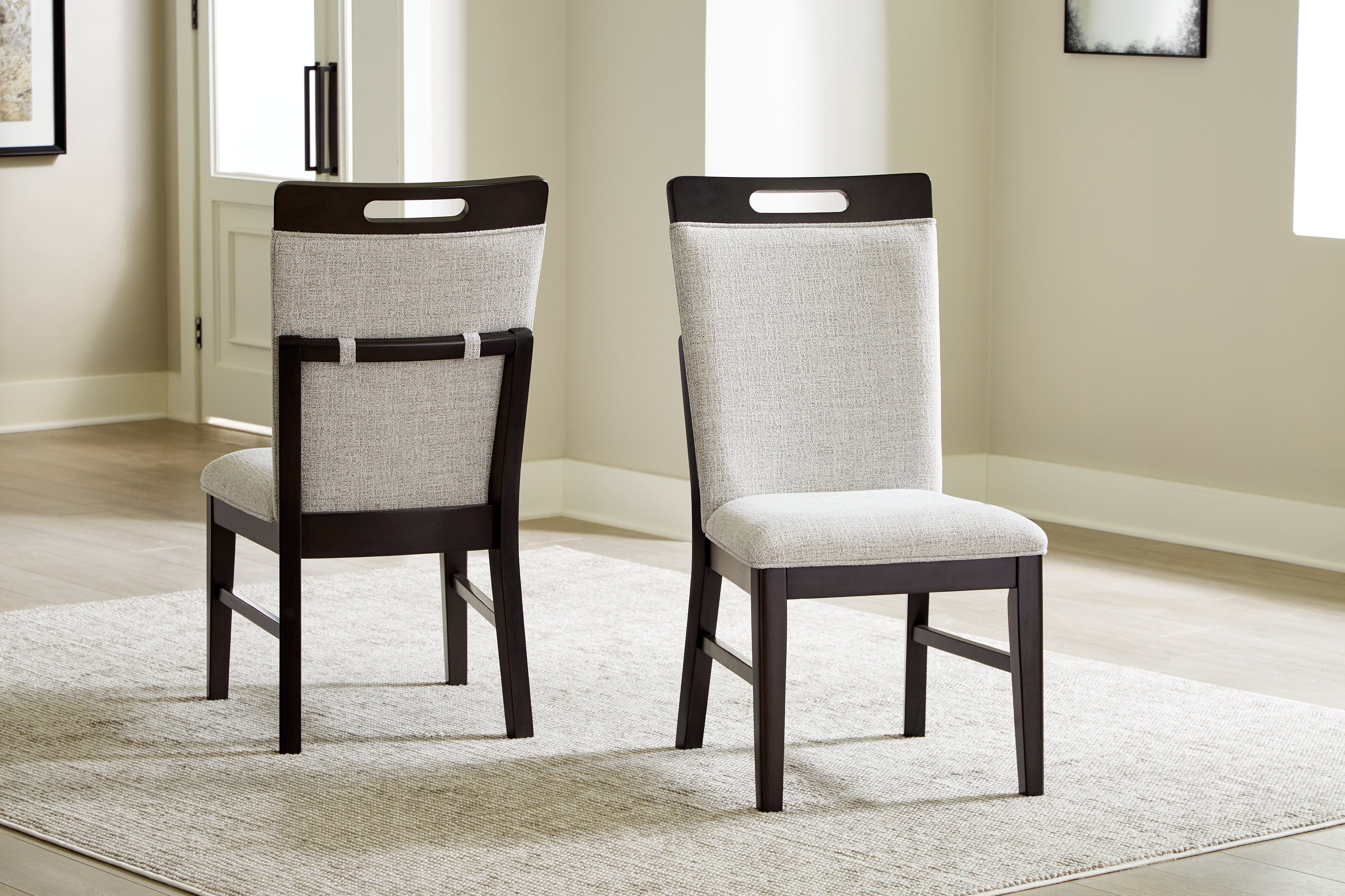 A2Z Furniture - Ashley Furniture - Neymorton Dining Room - Dining Chair (Set of 2) / Dark Grayish Brown - D618-01X2