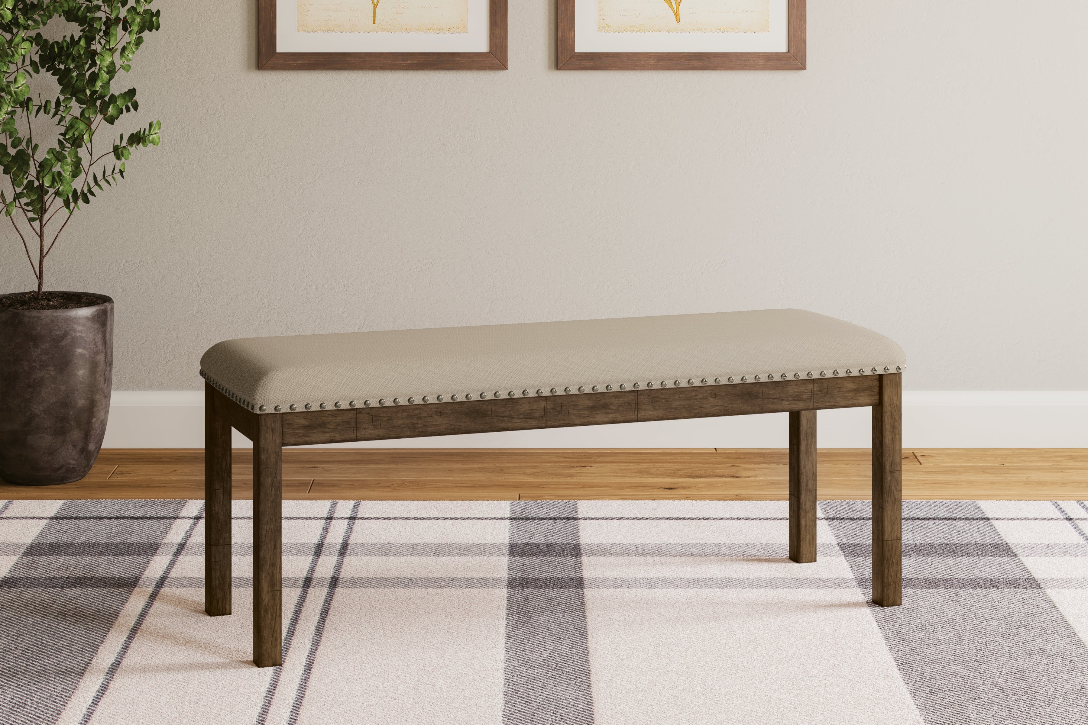 A2Z Furniture - Ashley Furniture - Moriville Dining Room - Upholstered Bench / Beige - D631-00