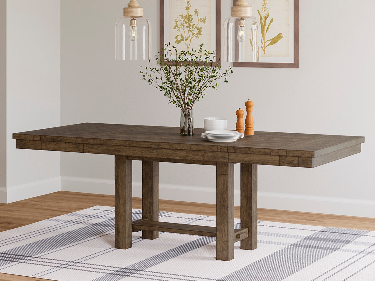 A2Z Furniture - Ashley Furniture - Moriville Dining Room - RECT Dining Room EXT Table / Grayish Brown - D631-45