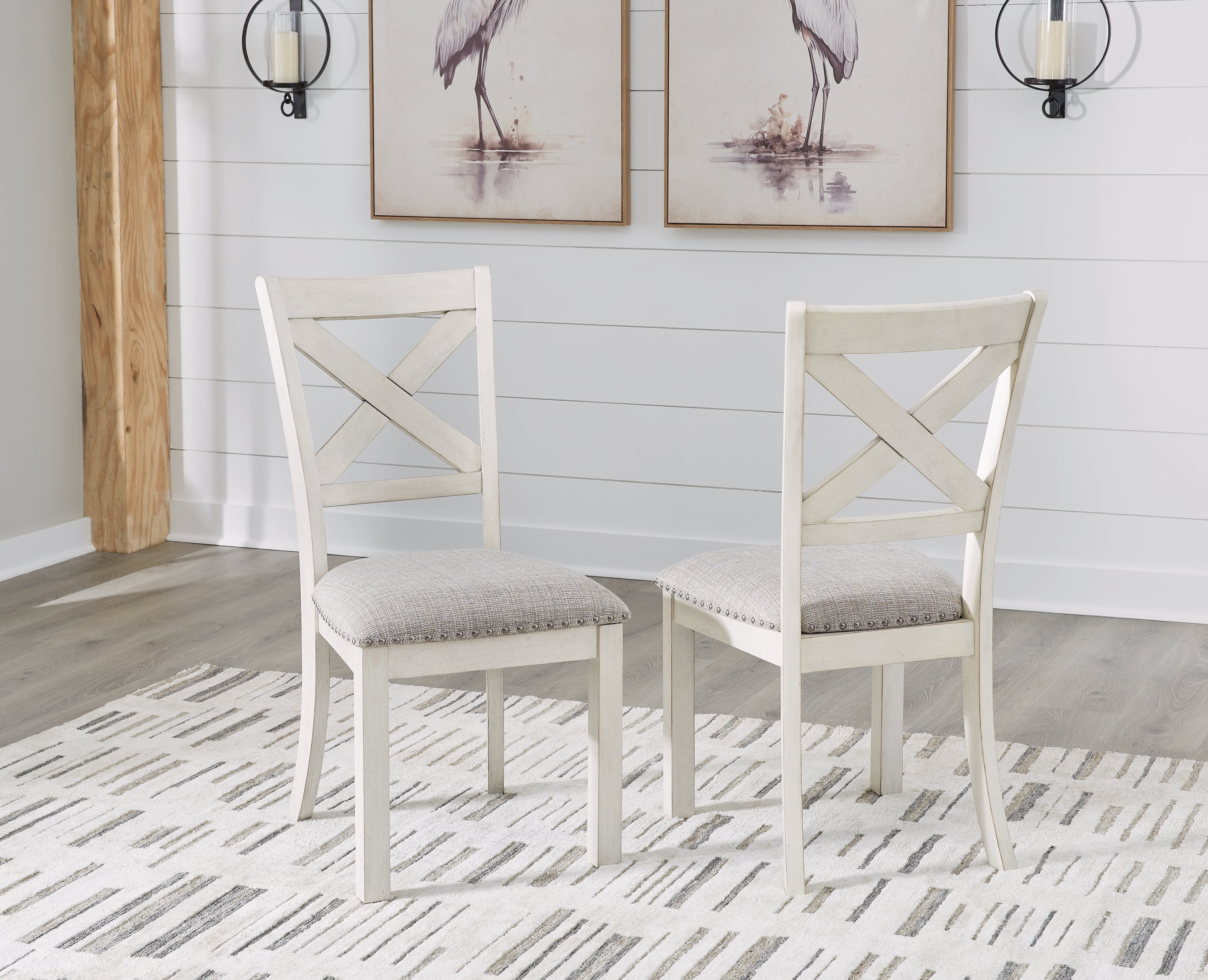 A2Z Furniture - Ashley Furniture - Robbinsdale Dining Room - Dining Chair (Set of 2) / Antique White - D642-01X2