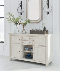 A2Z Furniture - Ashley Furniture - Robbinsdale Dining Room - Counter Height Barstool (Set of 2) / Antique White - D642-324X2