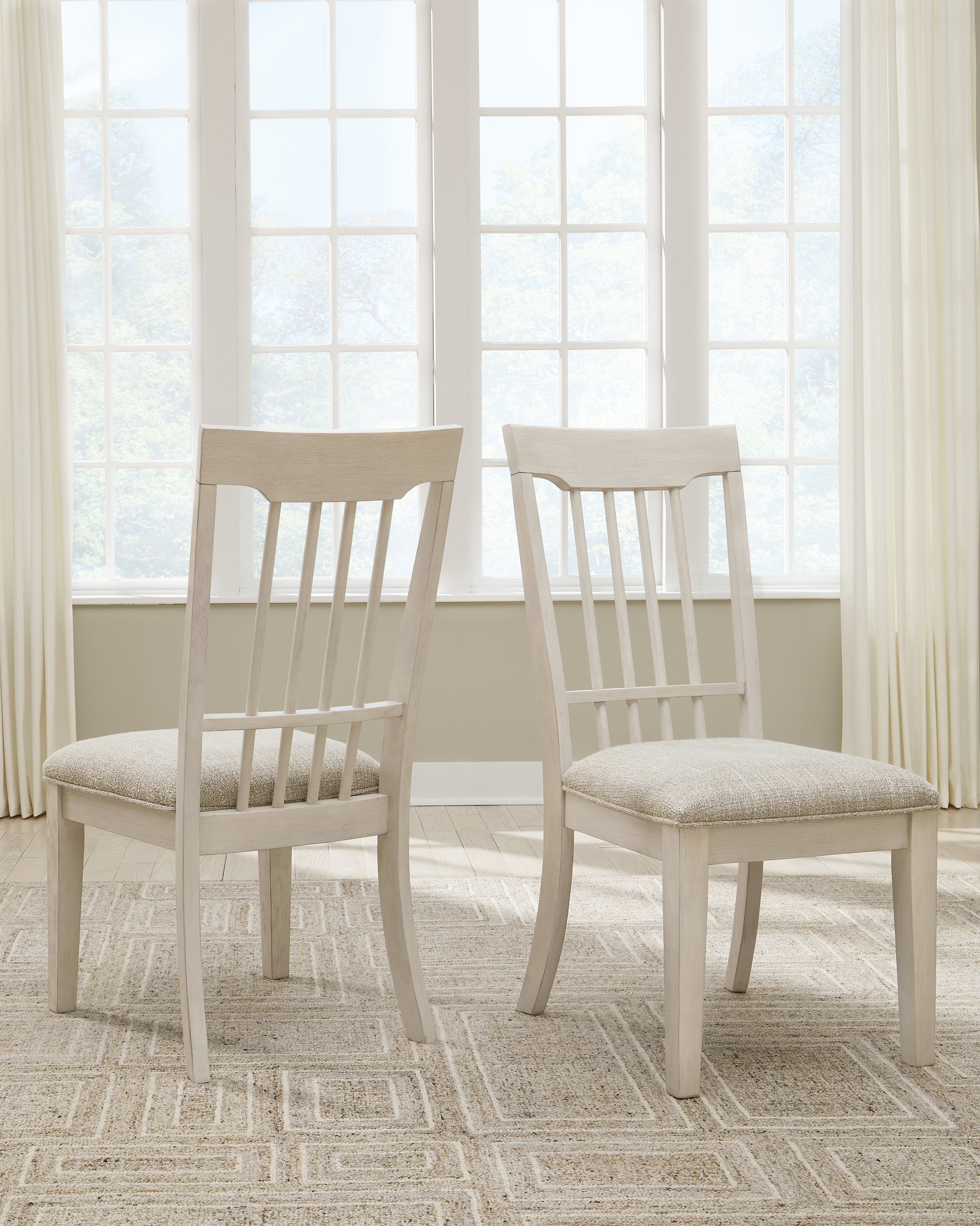 A2Z Furniture - Ashley Furniture - Shaybrock Dining Room - Dining Chair (Set of 2) / Multi - D683-02X2