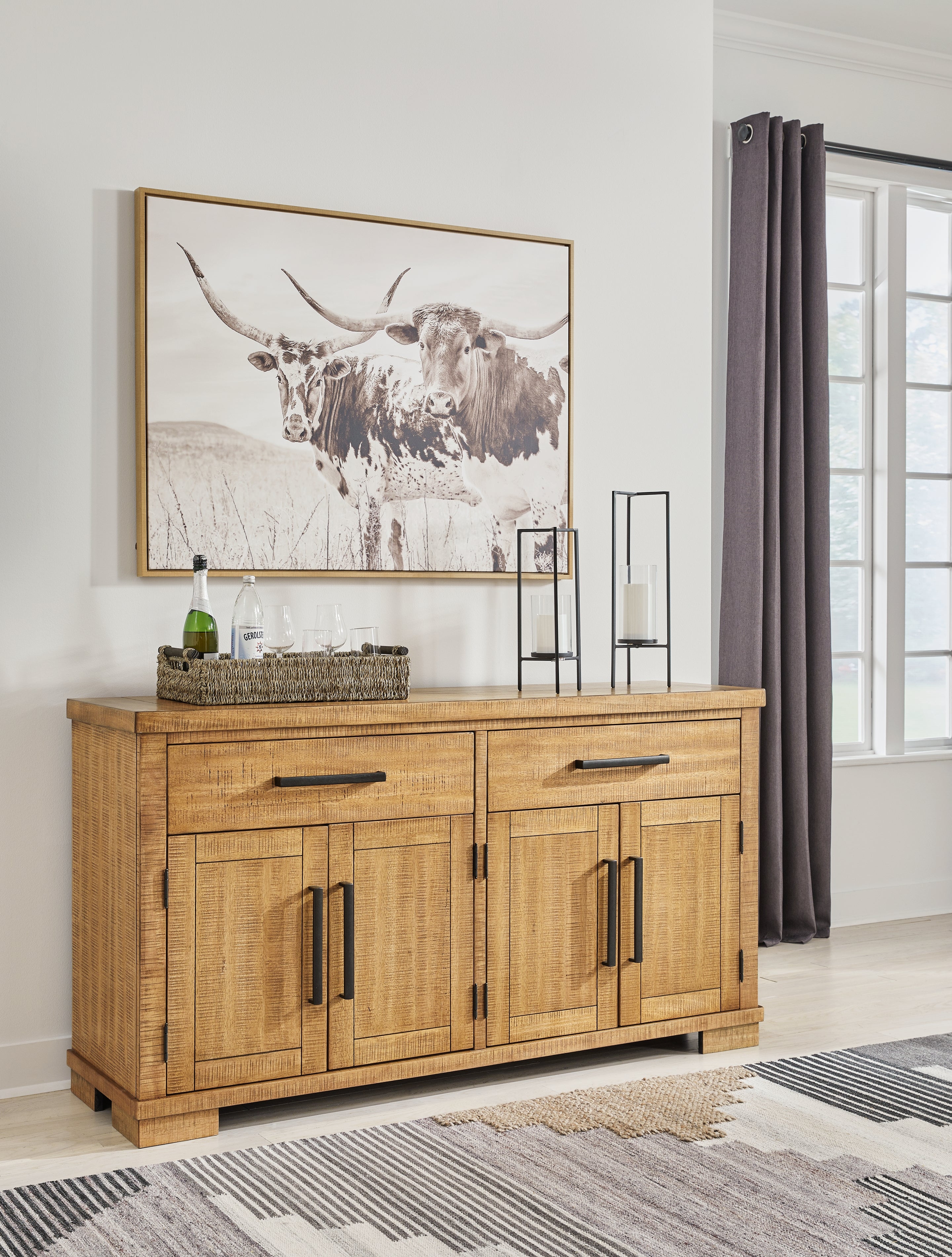A2Z Furniture - Ashley Furniture - Havonplane Dining Room - Dining Room Server / Brown - D773-60
