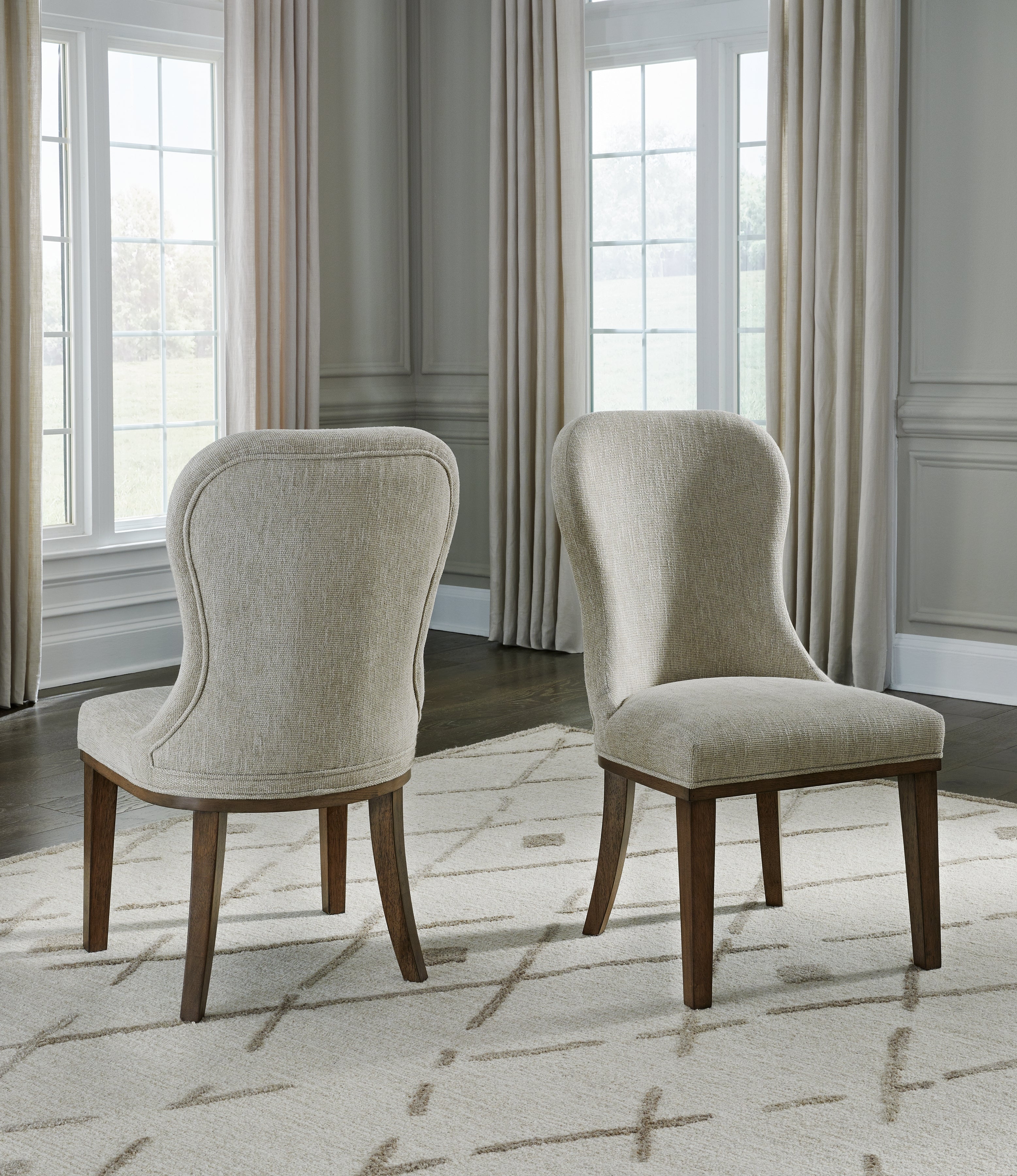 A2Z Furniture - Ashley Furniture - Sturlayne Dining Room - Dining Chair (Set of 2) / Brown - D787-02X2