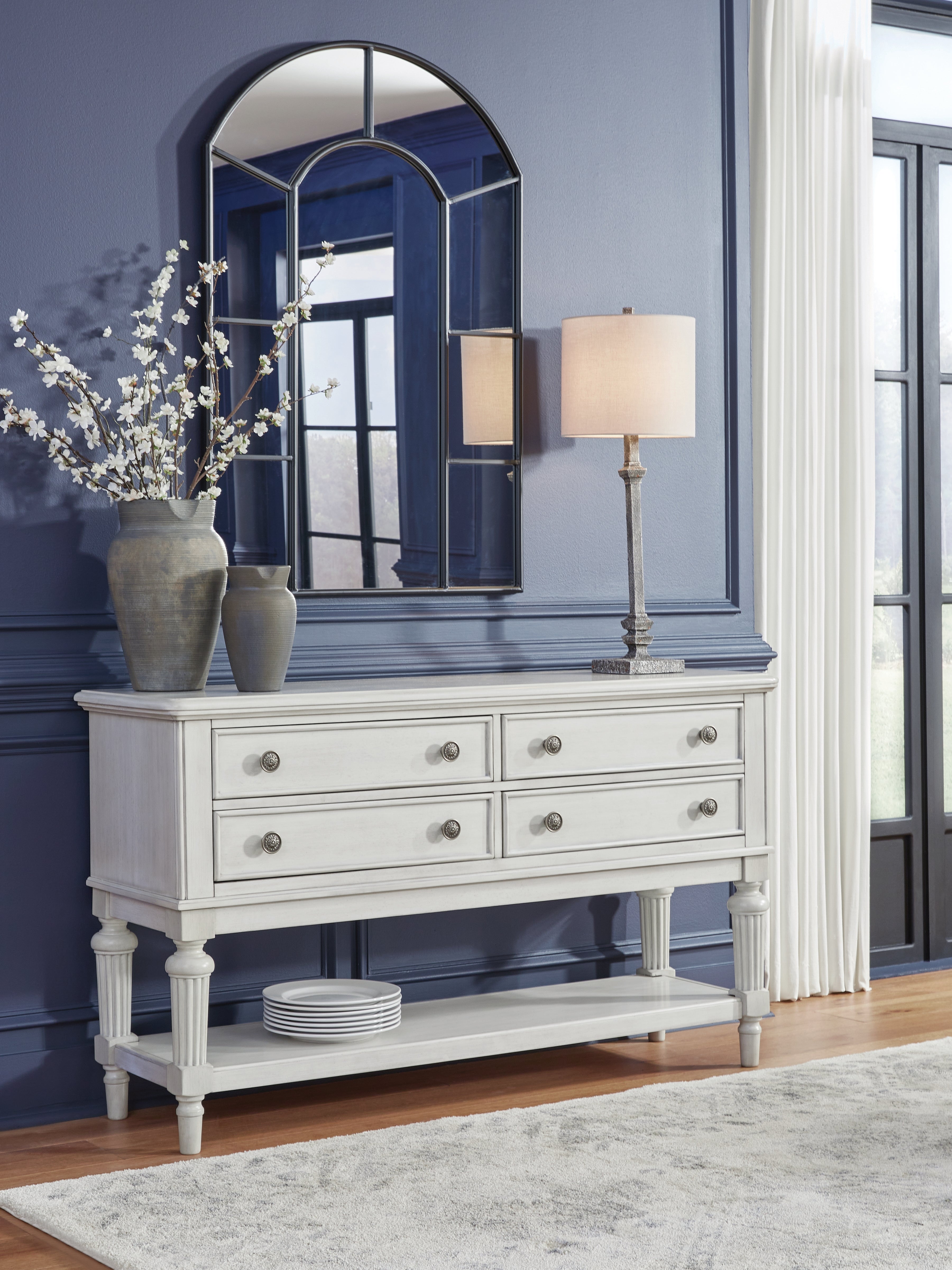 A2Z Furniture - Ashley Furniture - Montelaine Dining Room - Dining Room Server / Antique White - D795-60