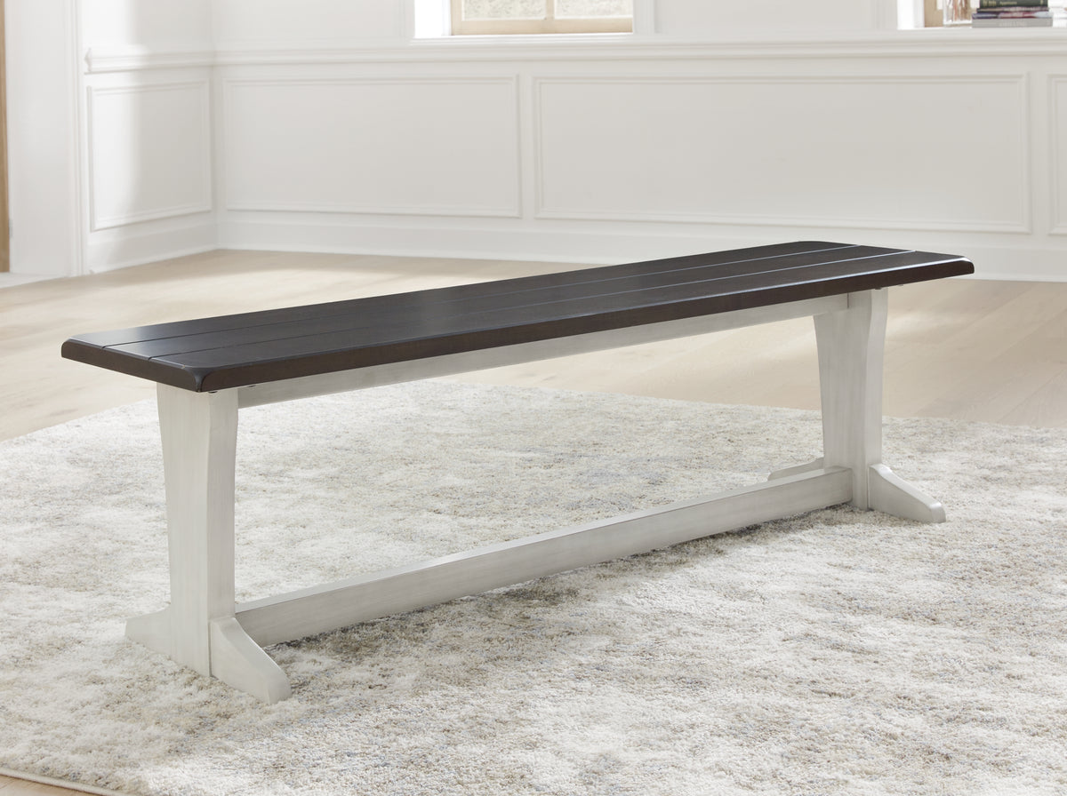 A2Z Furniture - Ashley Furniture - Darborn Dining Room - Dining Table / Gray/Brown / 40"W x 78"D x 30"H - D796D3