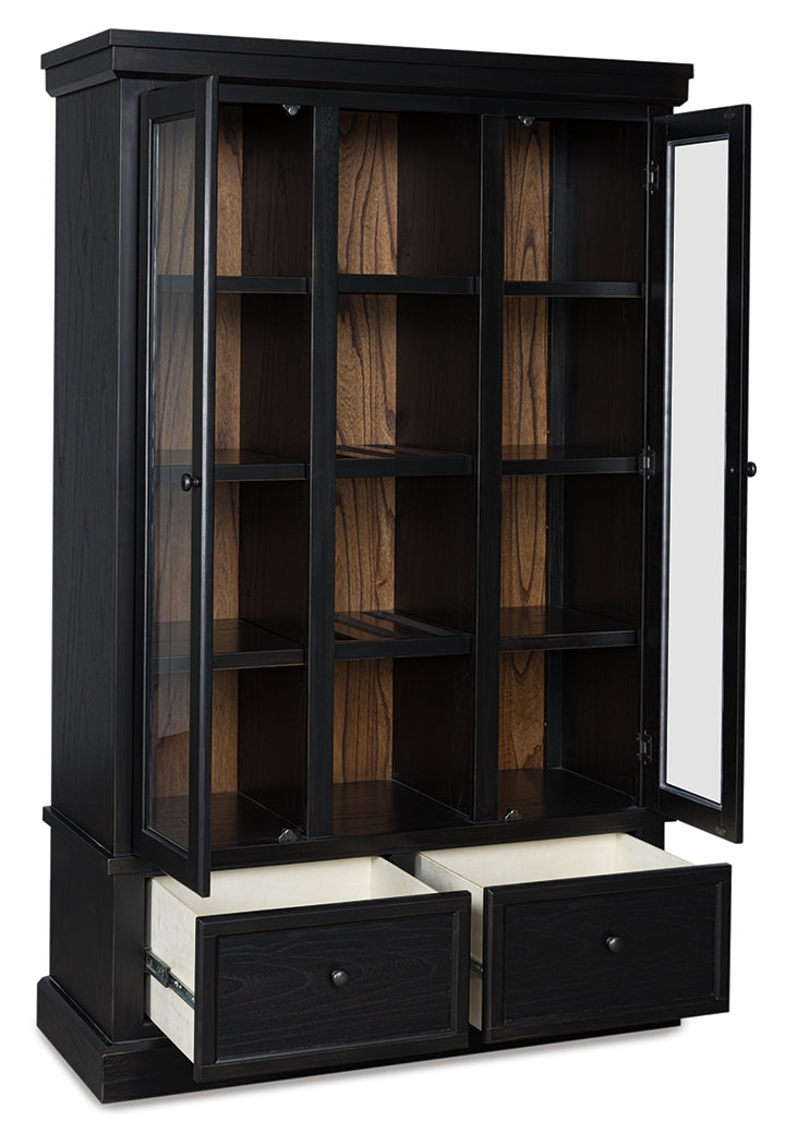 A2Z Furniture - Ashley Furniture - Greddinton Curio - Curio / Black/Brown - PCD824-186