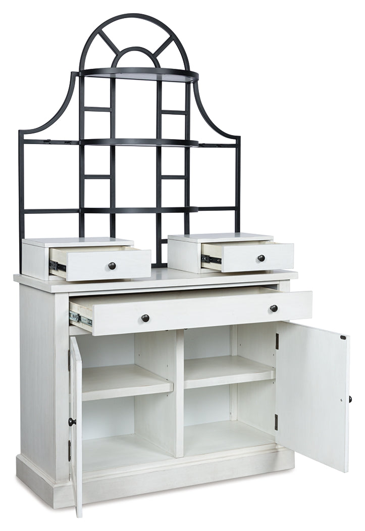 A2Z Furniture - Ashley Furniture - Greddinton Baker's Rack - Baker's Rack / White - PCD824D1