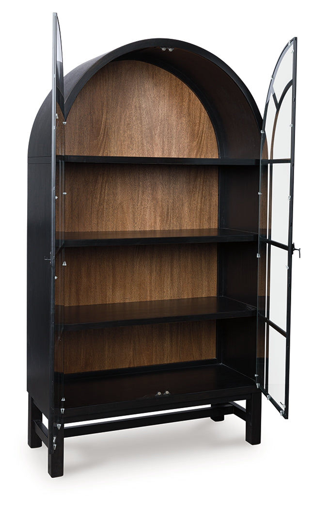 A2Z Furniture - Ashley Furniture - Greddinton Display Cabinet - Display Cabinet / Black/Brown - PCD824-376