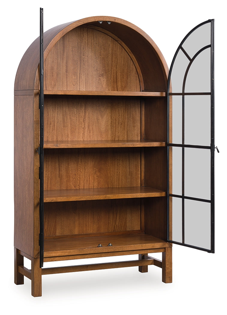 A2Z Furniture - Ashley Furniture - Greddinton Display Cabinet - Display Cabinet / Brown/Black - PCD824-476