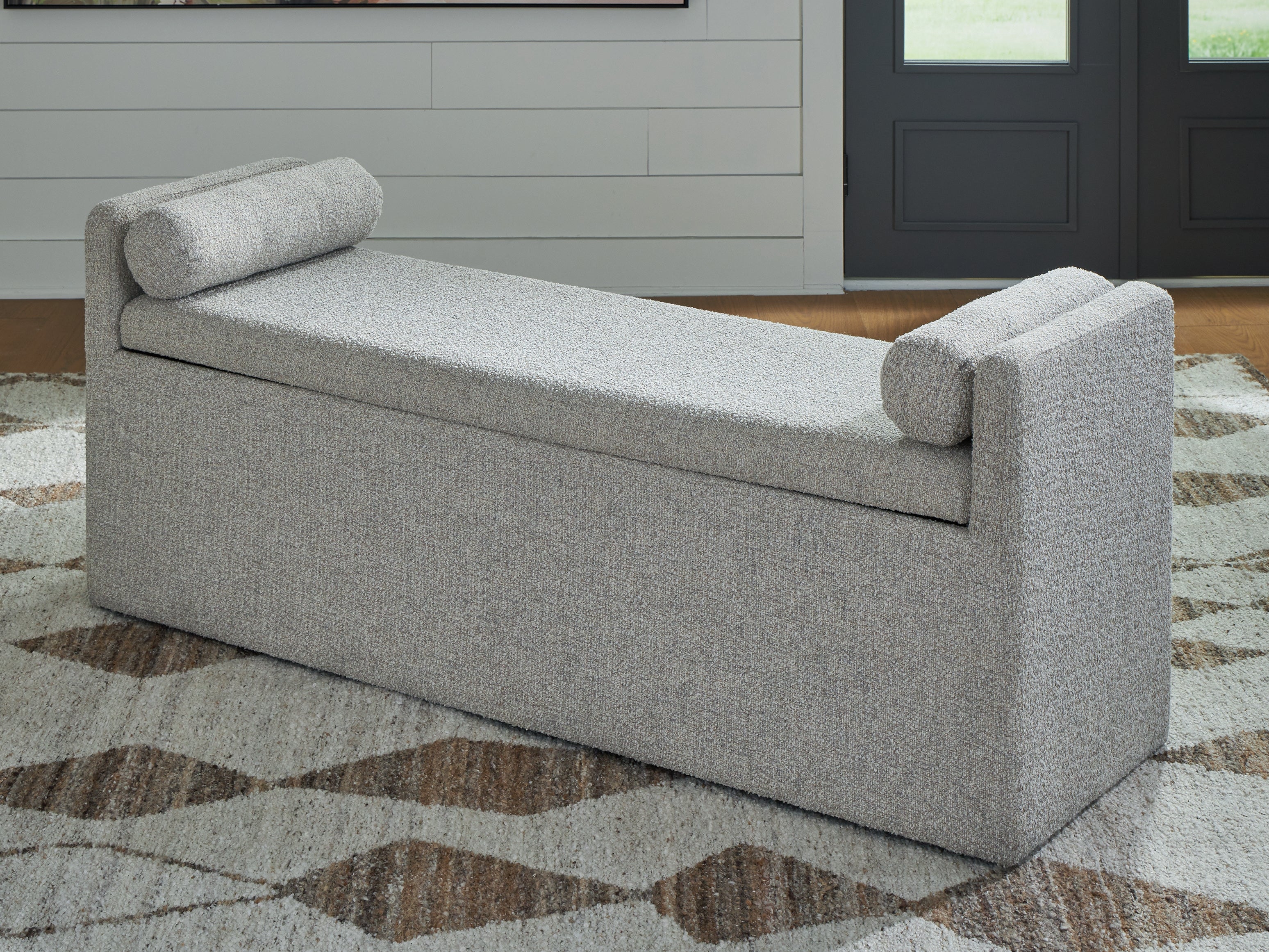 A2Z Furniture - Ashley Furniture - Galliden Dining Room - Large UPH Dining Room Bench / Beige - D841-00