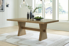 A2Z Furniture - Ashley Furniture - Galliden Dining Room - RECT Dining Room EXT Table / Black/Brown - D841-55
