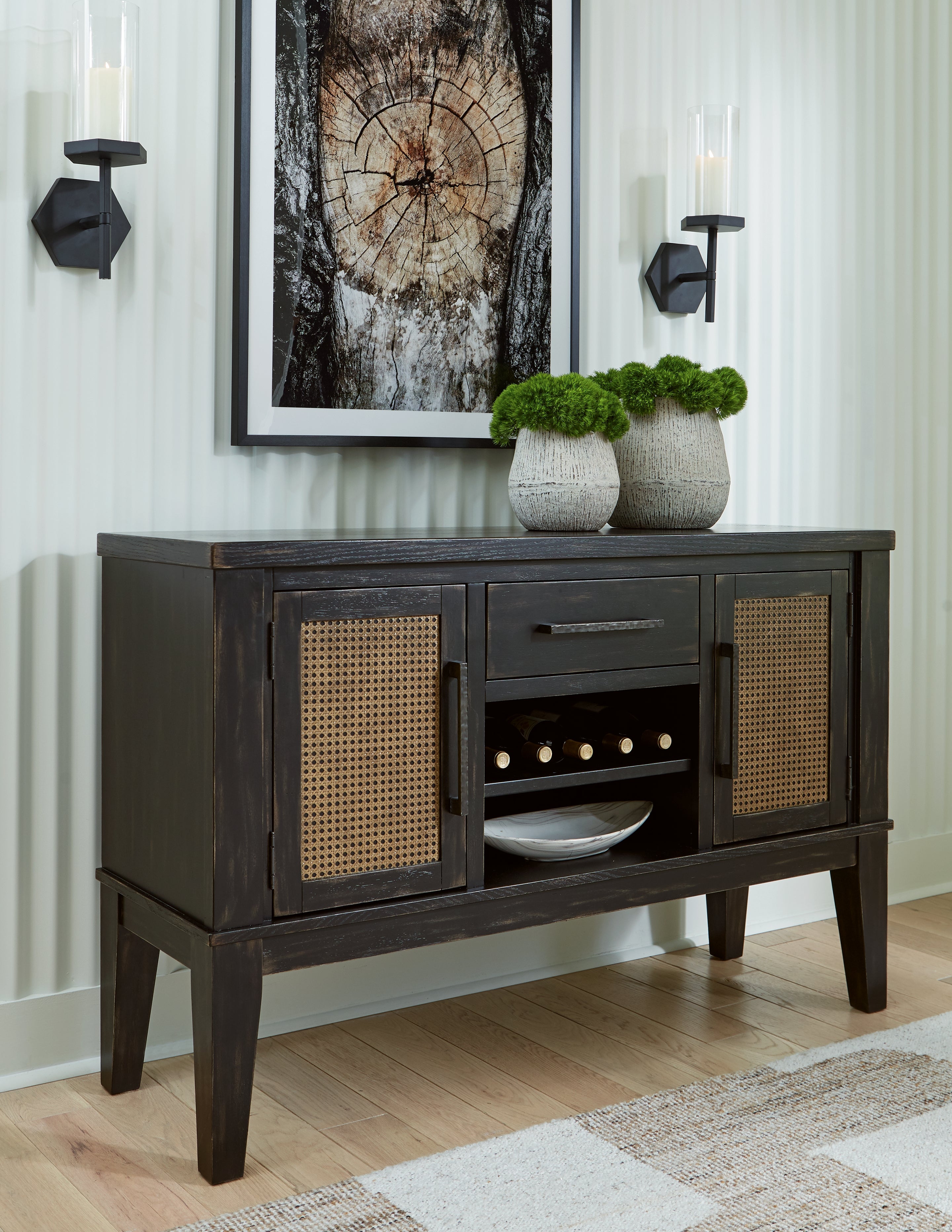 A2Z Furniture - Ashley Furniture - Galliden Dining Room - Dining Room Server / Black - D841-60