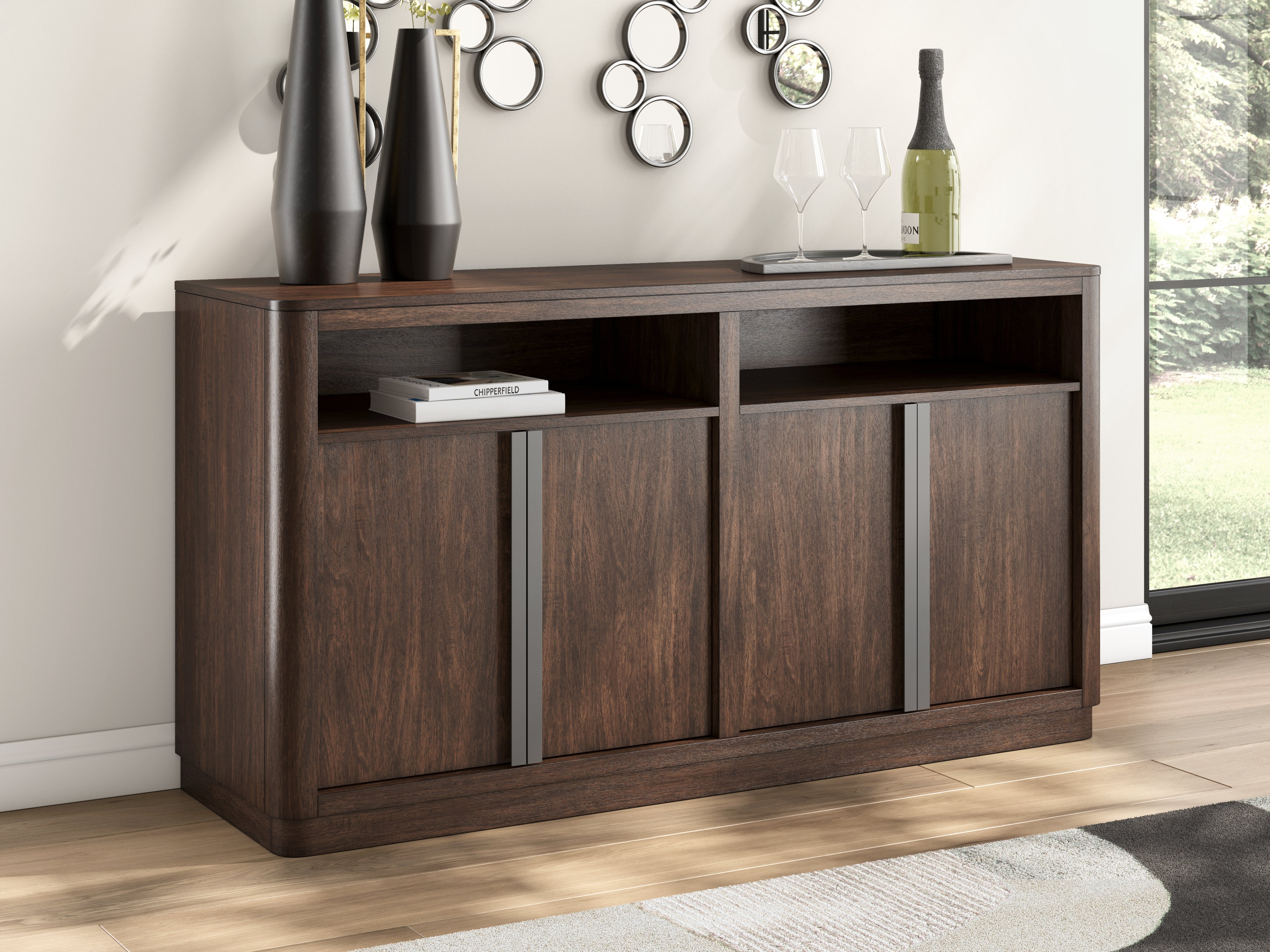 A2Z Furniture - Ashley Furniture - Dilenno Dining Server - Dining Room Server / Dark Brown - PCD857-60