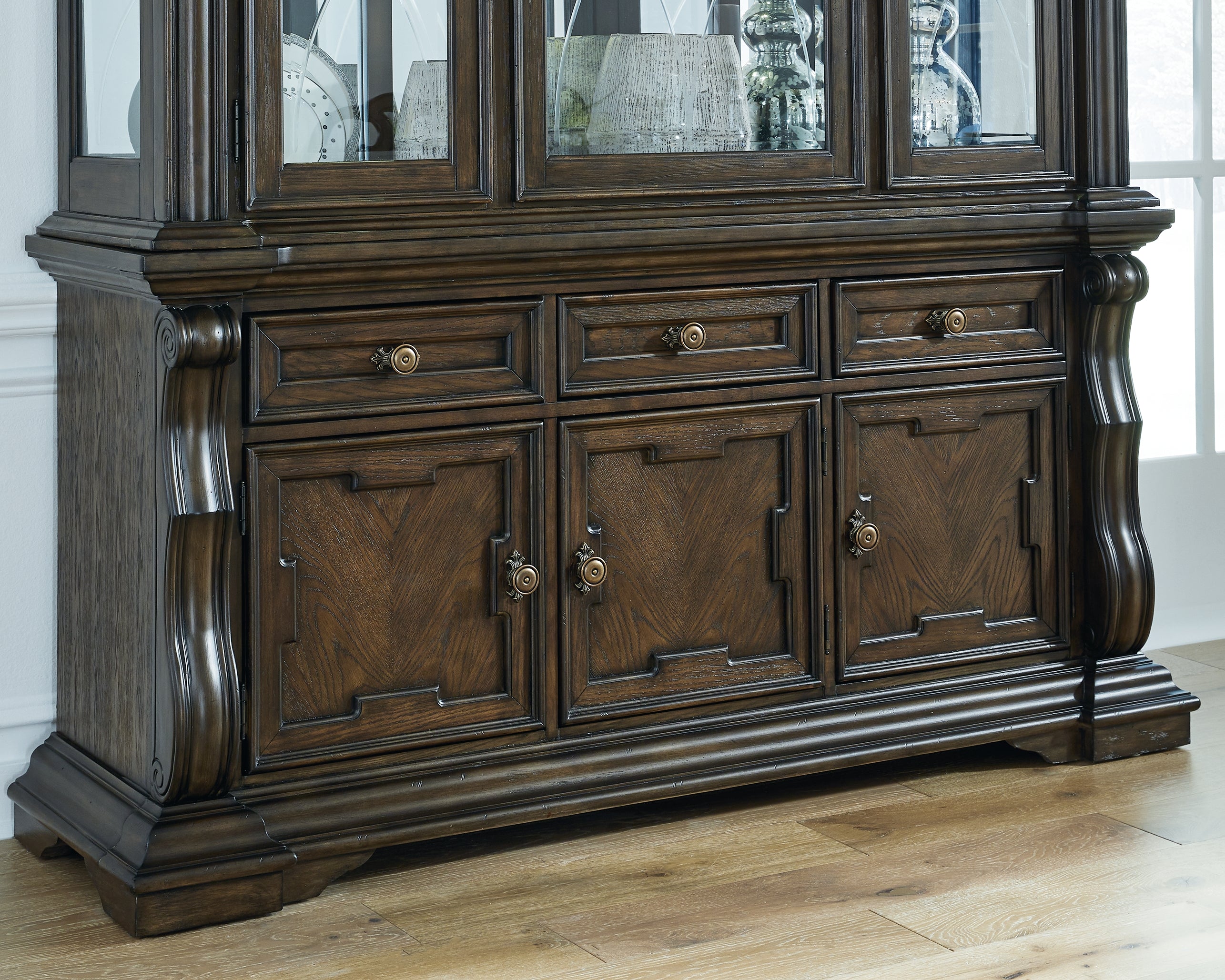 A2Z Furniture - Ashley Furniture - Maylee Dining Room - Dining Room Buffet / Dark Brown - D947-80