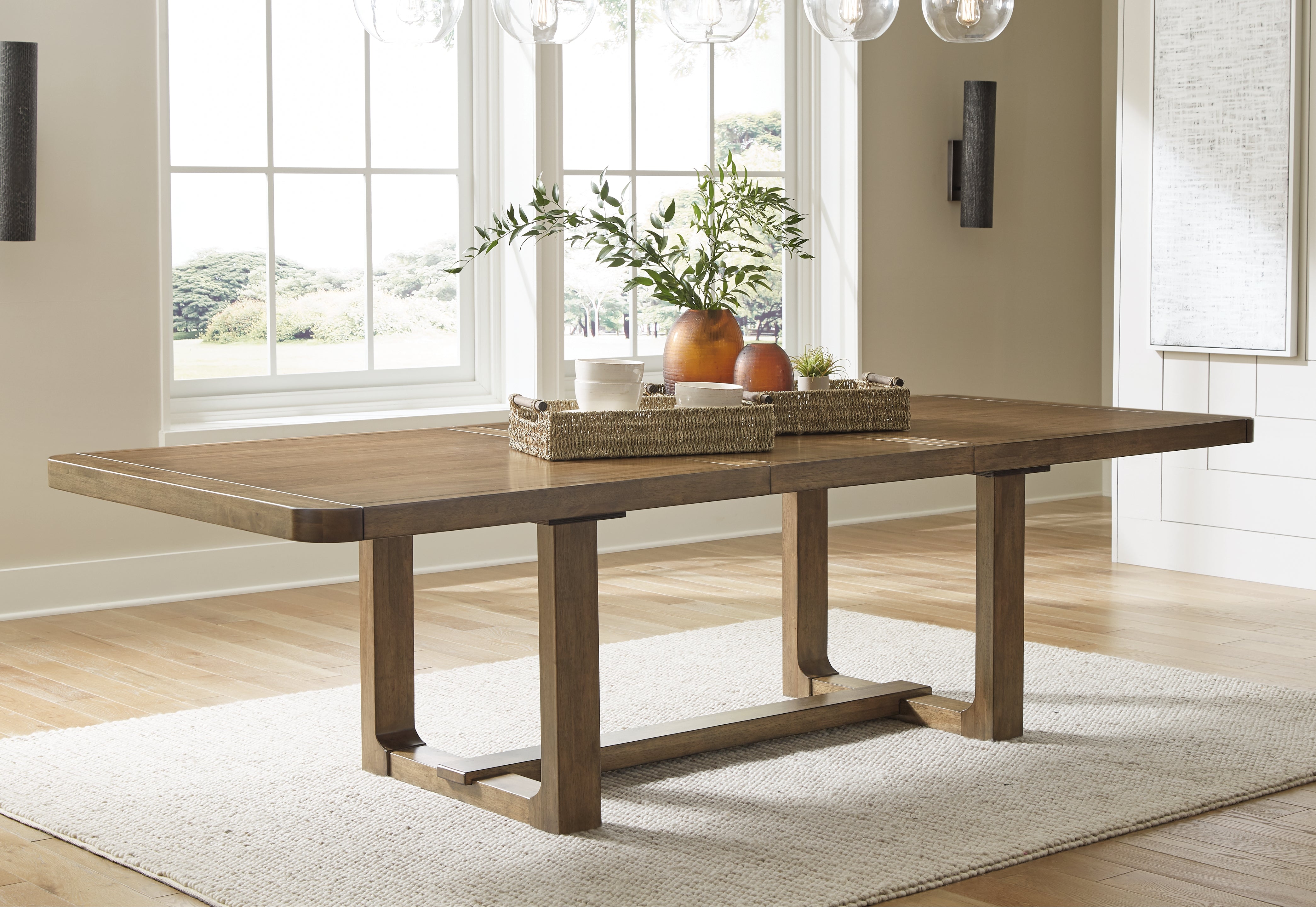 A2Z Furniture - Ashley Furniture - Cabalynn Dining Room - RECT Dining Room EXT Table / Light Brown - D974-35