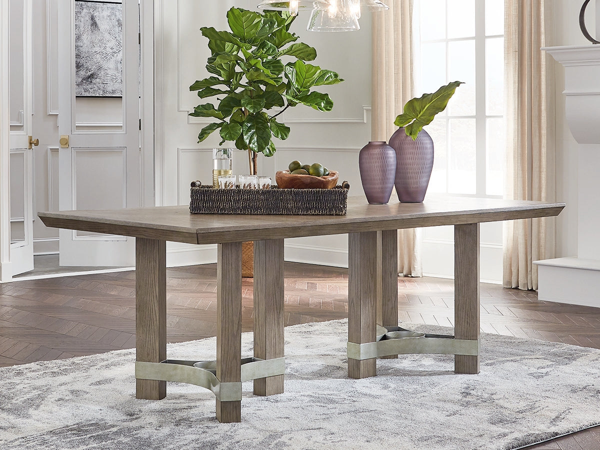 A2Z Furniture - Ashley Furniture - Chrestner Dining Room - Rectangular Dining Room Table / Gray - D983-25
