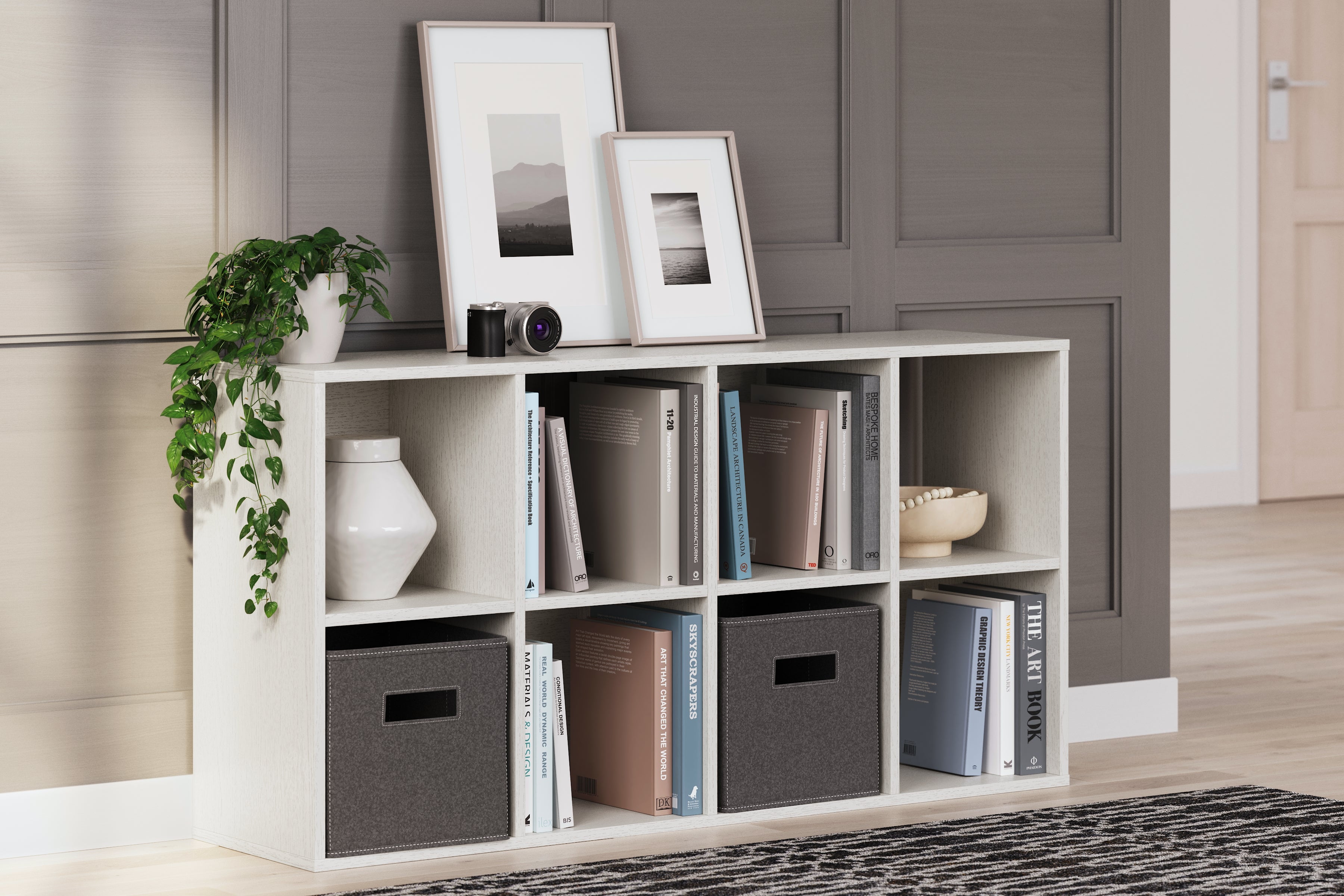 A2Z Furniture - Ashley Furniture - Aprilyn Eight Cube Organizer - Eight Cube Organizer / White - EA1024-4X2