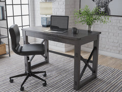 A2Z Furniture - Ashley Furniture - Freedan Office Desk - Home Office Desk / Grayish Brown - H286-26