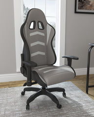 A2Z Furniture - Ashley Furniture - Lynxtyn Desk Chair - Home Office Swivel Desk Chair / White/Gray - H400-08A
