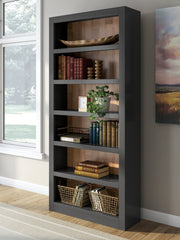 A2Z Furniture - Ashley Furniture - Wildenauer Bookcase - Bookcase / Brown/Black - H664-70