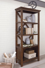 A2Z Furniture - Ashley Furniture - Baldridge Bookcase - Large Bookcase / Rustic Brown - H675-17