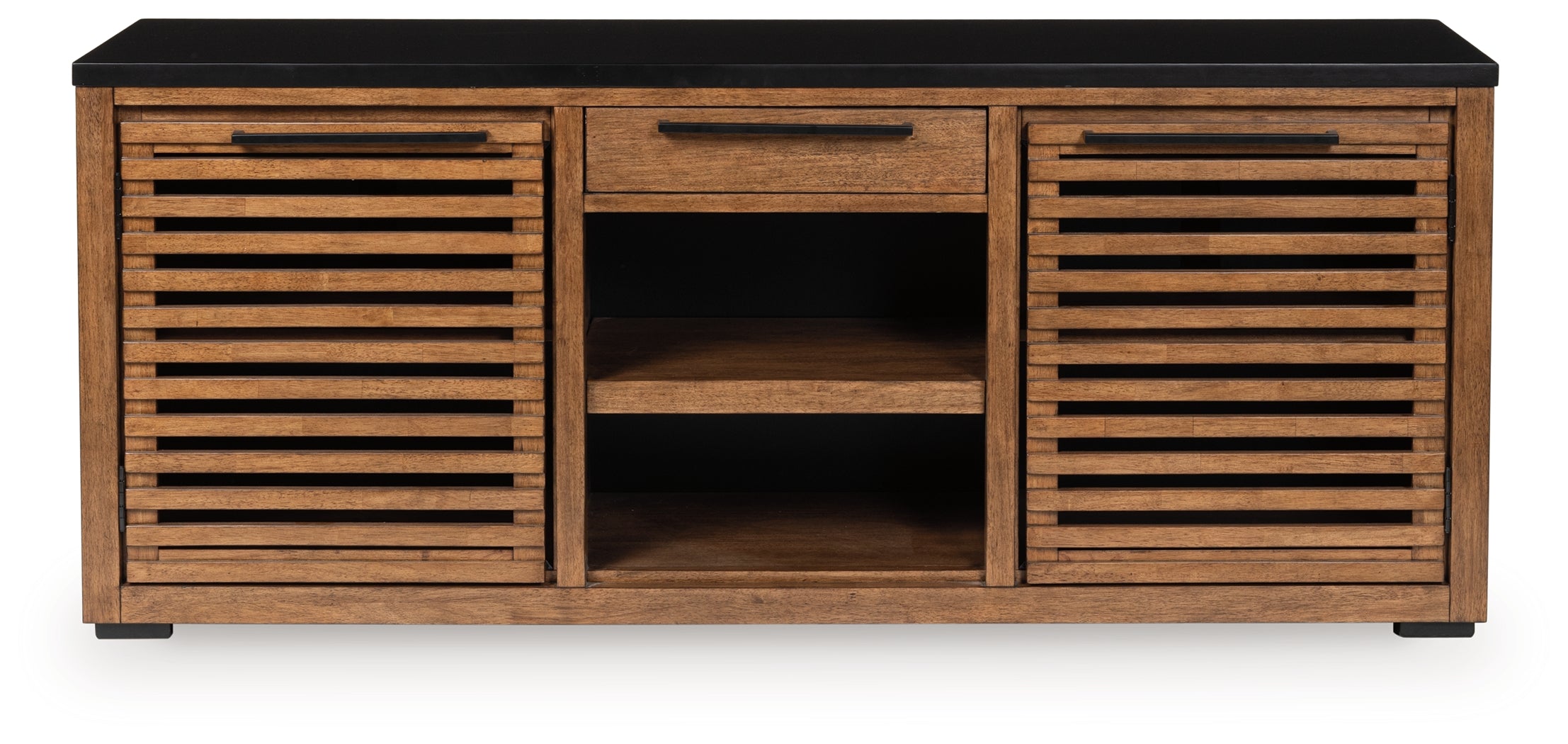 A2Z Furniture - Ashley Furniture - Kallari Bookcase - Credenza / Warm Brown/Black - H737-60