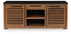 A2Z Furniture - Ashley Furniture - Kallari Bookcase - Credenza / Warm Brown/Black - H737-60