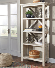 A2Z Furniture - Ashley Furniture - Carynhurst Bookcase - Large Bookcase / Whitewash - H755-17