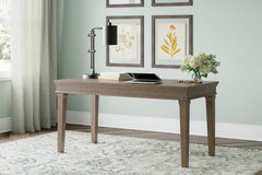 A2Z Furniture - Ashley Furniture - Janismore Office Desk - Home Office Desk / Weathered Gray - H776-44