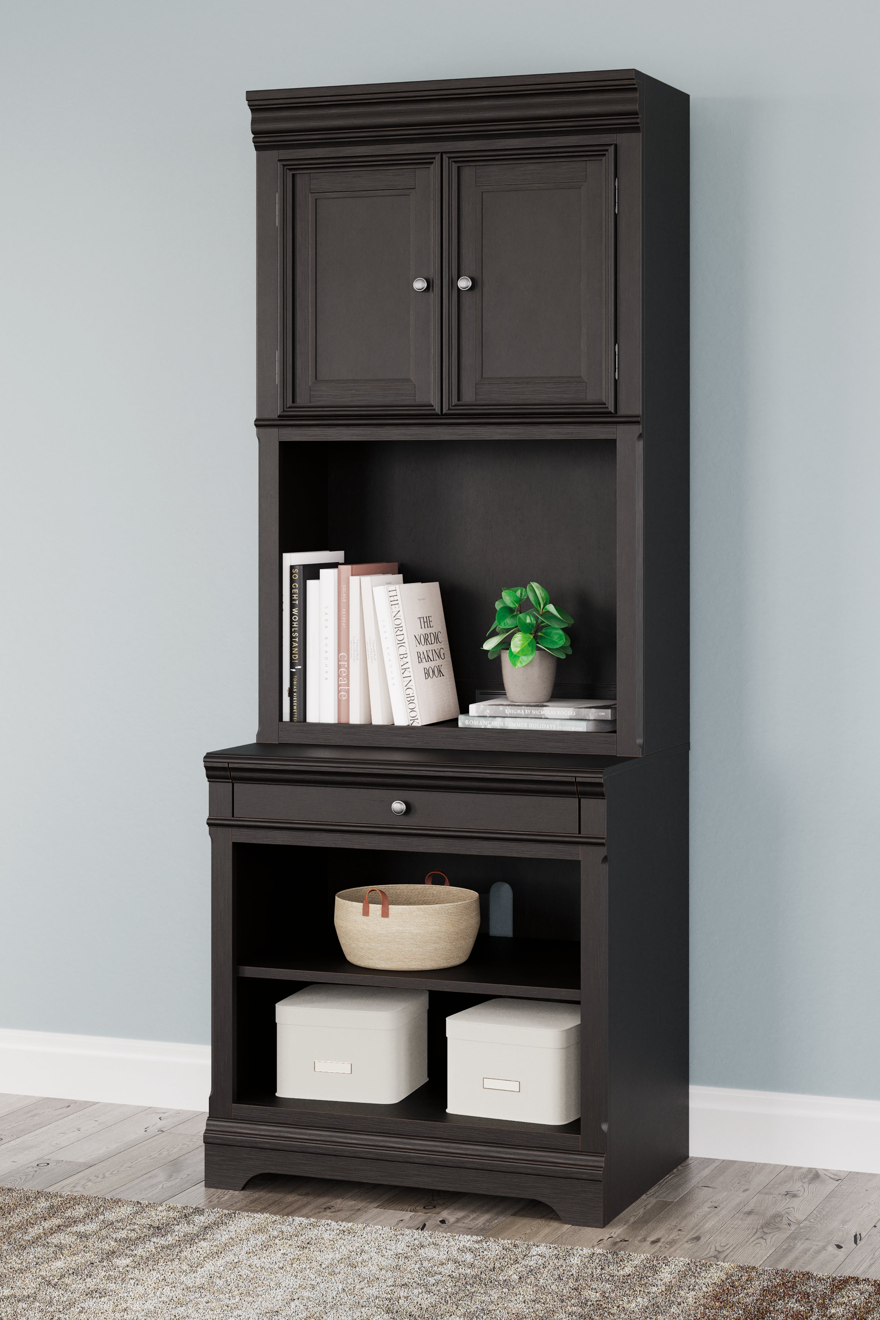 A2Z Furniture - Ashley Furniture - Beckincreek Bookcase - Bookcase / Black - H778H7
