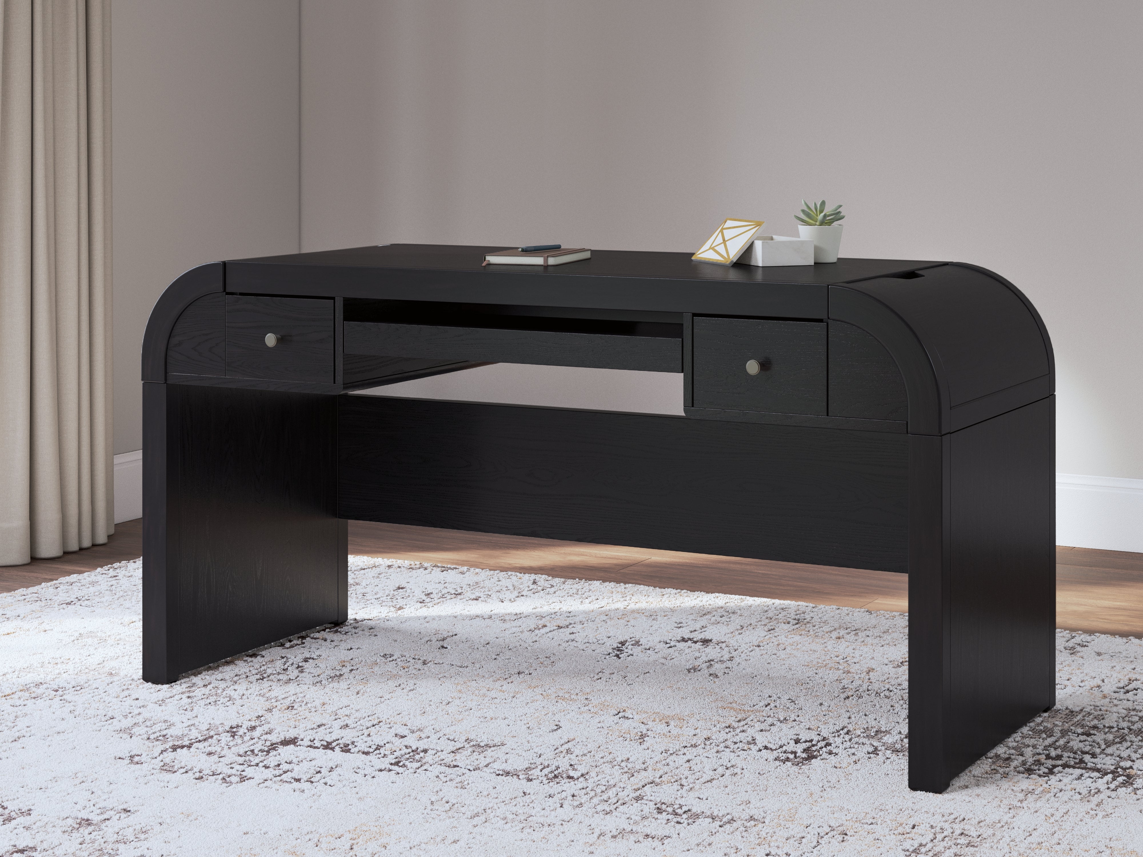 A2Z Furniture - Ashley Furniture - Rowanbeck Office Desk - Home Office Desk / Black - H821-44